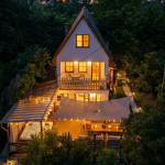 Bikavér Cottage fekvő esti teljes ház
